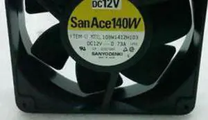 Aomoproing Marco de aluminio de flujo de aire grande para SANYO 109W1412H103 0.73A 14038 14CM ventilador disipador de calor de 12V