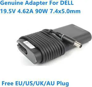 Aomoproing 19.5V 4.62A 90W LA90PM130 DA90PM130 63C3W2 AC Adapter For DELL M4300 M4400 E5540 E5500 E6520 Laptop Power Supply Charger