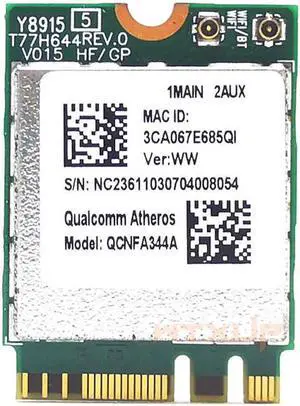 Aomoproing Qualcomm Atheros Wireless AC Wi-Fi adapter QCNFA344A NFA344A 802.11ac wifi Dual Band + BT4.1 bluetooth 4.1 NGFF Card