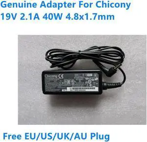 Aomoproing 19V 2.1A 40W 4.8x1.7mm Chicony A13-040N3A A040R074L A12-040N2A Power Supply AC Adapter For Laptop Charger
