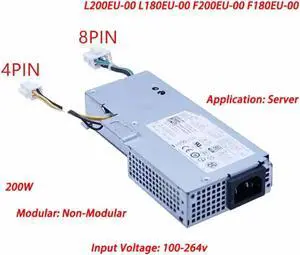 Aomoproing 200W PSU For Server 780 790 990 USFF Computer Power Supply 1VCY4 L200EU-00 200W Can Instead of L180EU-00 F180EU-00 F200EU-00