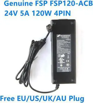 Aomoproing 24V 5A 120W 4PIN FSP120-ACB AC Adapter For Pioneer POS STEALTHTOUCH-M5 FSP150-ABB 9NA1201514 GM120-240500-D Power Supply