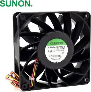 Aomoproing 1pcs PSD2412PMB2 12038 120mm 24V 15W winds of dual ball bearing cooling fan 120*120*38mm Aomoproing 1pcs PSD2412PMB2 12038 120mm 24V 15W winds of dual ball bearing cooling fan 120*120*38mm