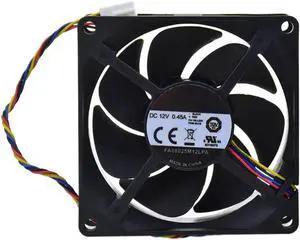 Aomoproing For CoolerMaster FA08025M12LPA 80*80*25MM 12V 0.45A 4pin PWM CPU cooling fan