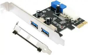 Aomoproing Desktop USB Expansion Card PCI-E 3.0 Cable 19Pin Chassis Front Panel HUB Computer Optical Drive
