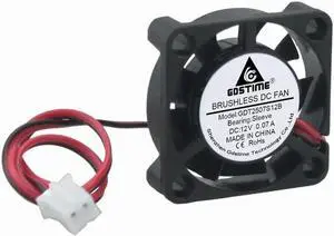 Aomoproing 50pcs lot Gdstime Micro Cooler Fan 2507S 25*7mm DC 12V Brushless DC Cooling Fan 25mm x 7mm