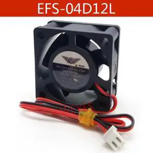 Aomoproing Cooling Fan EFS-04D12L 40*40*20mm Two Lines 12V 0.08A 4cm*2cm