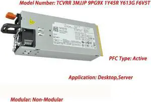 Aomoproing R510 R810 R910 T710 3MJJP 1100W Redundant Power Supply 1100W PSU TCVRR 3MJJP 9PG9X 1Y45R Y613G F6V5T POWER SUPPLY