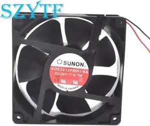 Aomoproing KDE2412PMB1-6A 12038 DC 24V 6.7W 120X120X38MM 120mm server cooling fan for SUNON