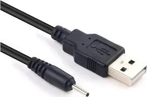 Aomoproing USB Small Pin Charger Cable Compatible with Bluetooth Headphones, Cell Phones,Speaker, Receiver Gaomon/Ugee/Beats Solo/Veikk/Parblo Drawing Tablet Rechargeable Pen (Black 3.3ft/1m)