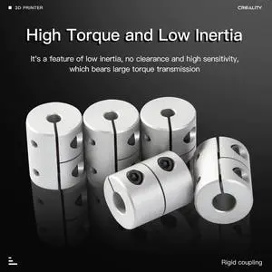 Aomoproing CREALITY 3D Printer Parts 5*8mm Rigid Coupling Kit 2PCS/Lot With Screw For Stepper Motor Ender-3 CR-10 Series FDM Printer