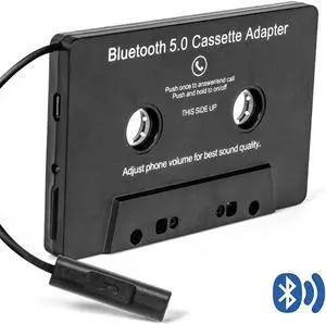 Aomoproing Universal Bluetooth 5.0 Converter Car Tape Mp3/sbc/stereo Bluetooth Audio Cassette for Aux Adapter Smartphone Cassette Adapter