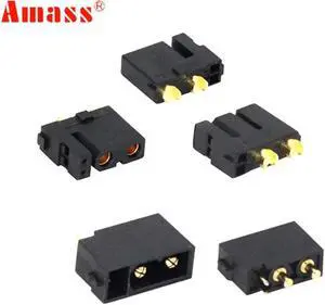 Aomoproing 5/10/20 Pairs Amass XT30(2+2) Female XT30PB(2+2) Male Gold Plated Plug with Signal Pin XT30U Aapter for RC Drone Aircraft Model