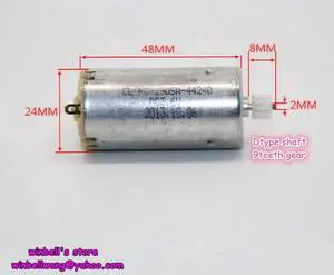 Aomoproing 3.6V 15800RPM high speed micro DC motor diameter 24mm 290 motor for electric drill motor/toy/airplane model