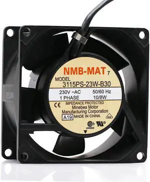 Aomoproing NMB-MAT 80mm 8cm AC Fan 3115PS-23W-B30 8038 230V High Temperature Resistant Aluminum Frame Cabinets Cooling Fan