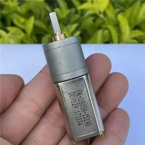 Aomoproing Micro 20mm FK-180SH-15190 Full Metal Gearbox Gear Reduction Motor D-shaft Dual Shaft DC 3V-12V 75RPM Slow Speed High Torque
