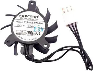 Aomoproing PVB040C05M-F00 diameter 40mm mounting hole pitch 23x30x30mm 5V 0.20A industrial control router graphics card cooling fan