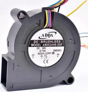 Aomoproing AB0524HB-D0F 50mm blower 5cm 5015 50x50x15mm DC24V 0.15A 4 wires pwm blower cooling fan for inverter