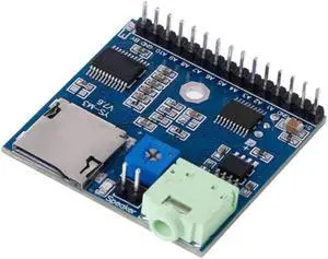 Aomoproing Voice Playback Module Board, MP3 Voice Module SD/TF Voice Broadcast Trigger Player + Speaker