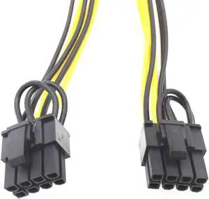 Aomoproing 5PCS PCI-E 6-pin To Dual 6+2-pin (6-pin/8-pin) Power Splitter Cable Graphics Card PCIE PCI Express 6Pin To Dual 8Pin Power Cable Aomoproing 5PCS PCI-E 6-pin To Dual 6+2-pin (6-pin/8-pin) Power Splitter Cable Graphics Card PCIE PCI Express 6Pin To Dual 8Pin Power Cable