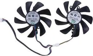 Aomoproing FOR 1 Pair 85mm 4Pin Cooler Fan Replacement for GTX 1660 RTX 2060 2070 Graphics Card Cooling Fan