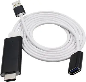 Aomoproing 1080P compatible con HDMI AV HD TV adaptador de Cable de Video Cable para Samsung Galaxy J3 J7 LG K20 + PLUS + teléfono