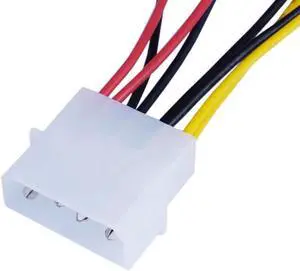 Aomoproing 4-Pin Molex To 3-Pin Fan Power Cable Adapter Connector 12v x 2 / 5v x 2 Computer Cooling Fan Cables for CPU PC Case Fan