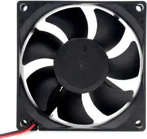 Aomoproing DC 18V fan 80 * 80 * 25mm 18V 8025 2-wire 8cm barbecue stove fan DC cooling fan