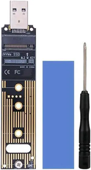 Aomoproing FOR M.2 NVME SSD To USB 3.1 Adapter PCI-E To USB-A 3.0 Converter Card 10Gbps USB3.1 Gen 2 For M.2 NVME 2242 2260 2280