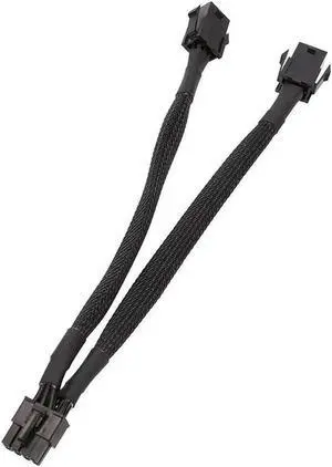Aomoproing FOR 6 Pin Female To GPU 8 Pin Male GPU Power Adapter Cable Braided Sleeve,Computer Cable Computer Graphics Card Cable