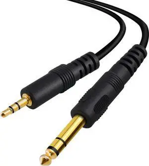 Aomoproing 3.5mm to 6.35mm Audio Cable 5ft,Gold Plated 3.5mm 1/8" Male to 6.35mm 1/4" Male TRS Stereo Audio Cable, for iPod, Laptop Aomoproing 3.5mm to 6.35mm Audio Cable 5ft,Gold Plated 3.5mm 1/8" Male to 6.35mm 1/4" Male TRS Stereo Audio Cable, for iPod, Laptop