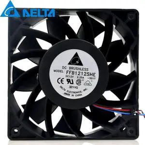Aomoproing 1pcs FFB1212SHE 12038 120*120*38mm 120mm 12V 2.25A cooling fan for delta