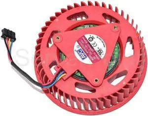 Aomoproing Well Tested Cooling BASA0725R2U P001 Red Fan DC12V 1.2A Four Wires Cooler For ATI HD5970 HD4870 HD5850 HD5870 HD4890