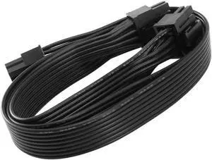 Aomoproing FOR PCI Express 8Pin To Dual 6+2Pin Power Supply Cable Pcie 8 Pin 1 To 2 Spliter Cable For RM/HX/CX-M Series