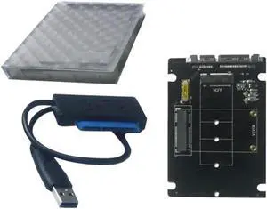 Aomoproing FOR MSATA To SATA 3.0 Adapter Card USB3.0 Easy Drive Cable M.2 NGFF To SATA To USB3.0 Converter Adapter Cable