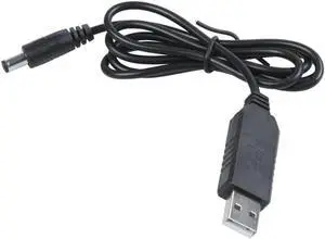 Aomoproing FOR 5V To DC 12V 2.1Mm X 5.5Mm Module Converter DC Barrel Male Connector Jack Power Cable Plug,USB To DC Cable -1M