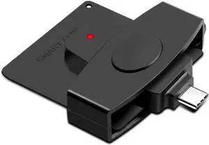 Aomoproing 2021 USB Card Reader Smart CAC Card Reader Type-C Bank Tax Declaration SIM Card/IC Card/ID Card Military Card Reader
