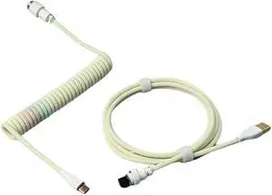 Aomoproing FOR Coiled Keyboard Cable Connector Type-C to USB A for Mechanical Gaming Keyboard Charging Cord