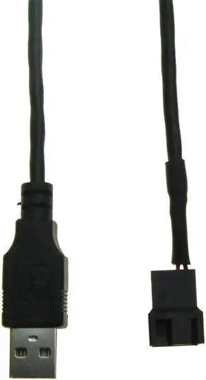 Aomoproing  USB to 4Pin 3Pin Female PC Fan Cooling Converter Cable USB2.0 to 3 Pin Male Connector External 5V Fan Power supply Cable