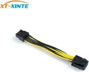Aomoproing XT-XINTE 1PC 6 Pin Feamle 8 Pin Male PCI Express Converter CPU Graphics Video Power Cable 6Pin to 8Pin PCIE Power Cable