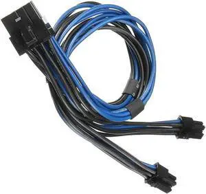 Aomoproing FOR Dual Mini 6 Pin To 8 Pin PCI Express Video Card Power Adapter Cable For Pro Tower Power G5 15-Inch(38Cm)
