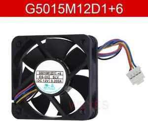 Aomoproing Genuine 50mm fan For G5015M12D1+6 12V 0.2A 50*50*15mm 4pin PWM Car Audio Cooling Fan