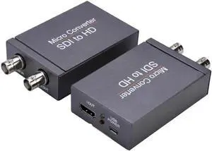 Aomoproing HD 3G Video Micro Converter SDI to HDMI-compatible To SDI Adapter Converter with Audio Auto Format Detection For Camera