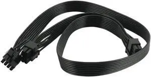 Aomoproing FOR Pcie PCI Express 8Pin To 2 Port 6+2 Pin Power Supply Cable For GOLD S SERIES 850W 750W SST-ST85F-GS Aomoproing FOR Pcie PCI Express 8Pin To 2 Port 6+2 Pin Power Supply Cable For GOLD S SERIES 850W 750W SST-ST85F-GS