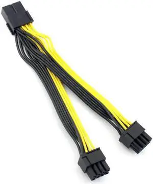 Aomoproing PCI-E PCIE 8p Female to 2Port Dual 8pin 6+2p Male GPU Graphics Video Card Power Cable Cord 18AWG Wire Cable for BTC Miner Mining Aomoproing PCI-E PCIE 8p Female to 2Port Dual 8pin 6+2p Male GPU Graphics Video Card Power Cable Cord 18AWG Wire Cable for BTC Miner Mining