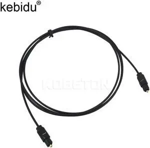 Aomoproing Kebidu, 1M, Toslink Digital, Cable de Audio de fibra óptica de PVC, 1M, 3 pies, OD 2,2mm, Cable AV de sonido Toslink, Cable de plomo macho a macho
