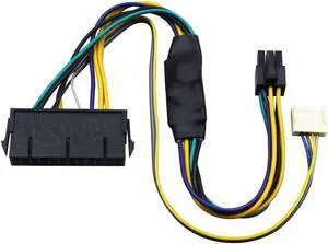 Aomoproing 24Pin a 6P convertidor Adaptador de Cable de alimentación para HP Elite 8100 de 8200 de 8300 800G1