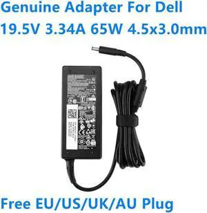 Aomoproing 19.5V 3.34A 65W HA65NS5-00 DA65NM111-00 AC Adapter For Dell Inspiron 3147 5458 XPS 11 13 Laptop Power Supply Charger