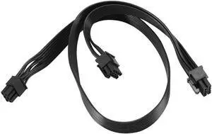Aomoproing FOR PCI-E 6 Pin to 2 Ports 6+2 Pin Power Supply Cable 6Pin to 8Pin for V Series V850 V700 V1000 Modular PSU