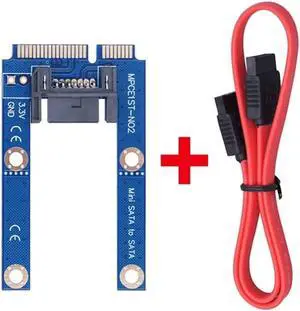 Aomoproing FOR MSATA To SATA Adapter Card MSATA To 7Pin Hard Disk SATA Interface Computer Expansion Card Conversion Card